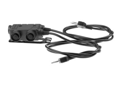 Earmor M56 Dual Comm Tactical PTT for 2x Midland Black - obrazek 2