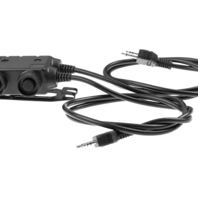 Alternative view of Earmor M56 Dual Comm Tactical PTT for 2x Midland Black