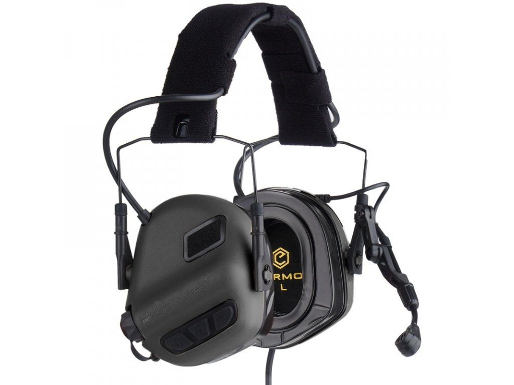 EARMOR M32 PLUS Electronic Tactical Headset - Black OD-A-M32-BK-PLUS asgbox.pl EARMOR M32 PLUS Electronic Tactical Headset - Black