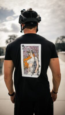 ANAREUS T-shirt Lethal Beauties (ACE) - Black - obrazek 4