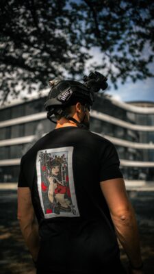 ANAREUS T-shirt Lethal Beauties (JACK) - Black - obrazek 3