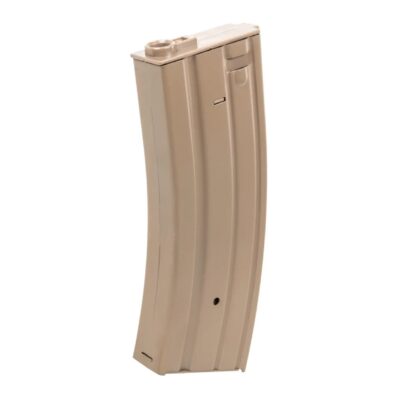 SA STANAG M4 / AR15 Low-Cap Magazine, 70 BBs (Metal) - Tan