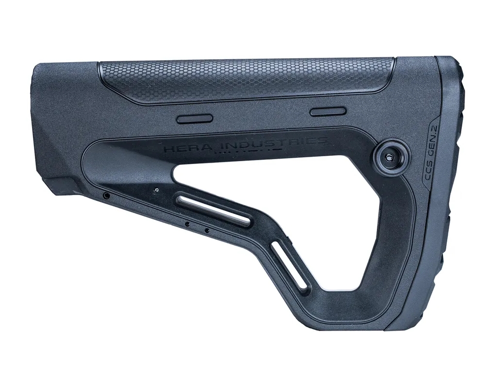 HERA ARMS CCS Gen2 M4 / AR15 Mil-Spec Retractable Stock - Black OD-A-HA005-BK asgbox.pl HERA ARMS CCS Gen2 M4 / AR15 Mil-Spec Retractable Stock - Black