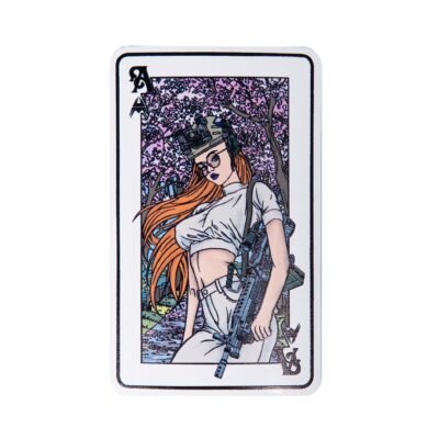 ANAREUS Sticker Lethal Beauties (ACE) - White