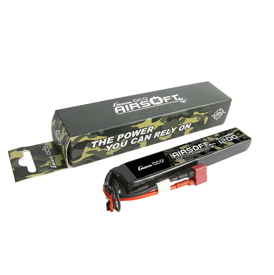 Gens ACE Li-Pol Battery 11.1V 1200mAh, 25C, T-Dean - Buffer Stick (126 mm) OD-A-GEA12003S25D asgbox.pl Gens ACE Li-Pol Battery 11.1V 1200mAh, 25C, T-Dean - Buffer Stick (126 mm) - obrazek 2
