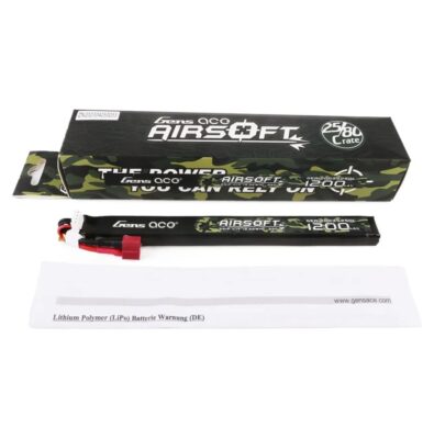 Gens ACE Li-Pol Battery 11.1V 1200mAh, 25C, T-Dean - Stick - obrazek 5