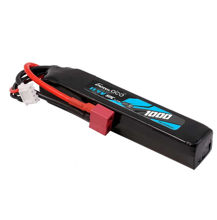 Gens ACE Li-Pol Battery HV 11.4V 1000mAh, 50C, T-Dean - Buffer Stick OD-A-GEA103S50DHV asgbox.pl Gens ACE Li-Pol Battery HV 11.4V 1000mAh, 50C, T-Dean - Buffer Stick - obrazek 2