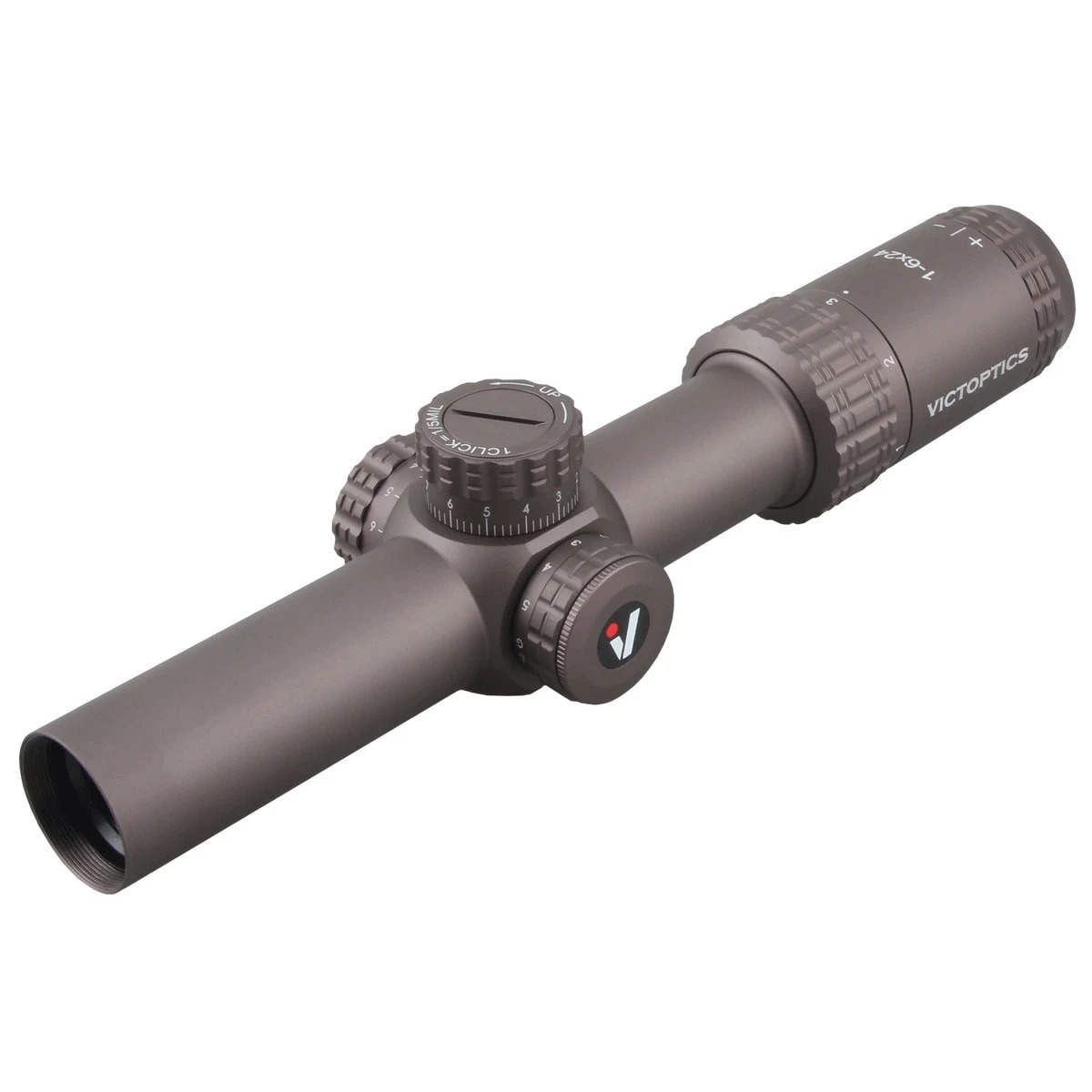 VictOptics LPVO Riflescope S6 1–6x24 plus One-Piece High Mount - Brown OD-A-OPSL123 asgbox.pl VictOptics LPVO Riflescope S6 1–6x24 plus One-Piece High Mount - Brown - obrazek 2
