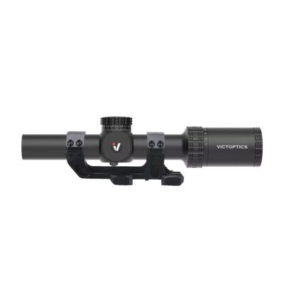 VictOptics LPVO Riflescope S10 1–10x24 plus One-Piece High Mount - Black