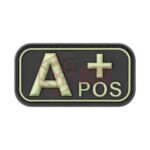 JTG Bloodtype Rubber Patch A Pos Glow