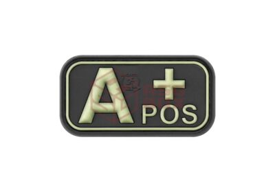 JTG Bloodtype Rubber Patch A Pos Glow