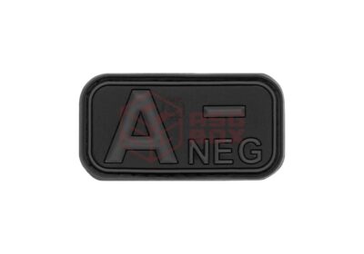 JTG Bloodtype Rubber Patch A Neg Blackops