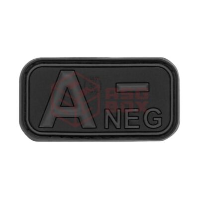 JTG Bloodtype Rubber Patch A Neg Blackops