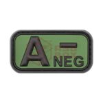 JTG Bloodtype Rubber Patch A Neg Forest