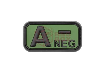 JTG Bloodtype Rubber Patch A Neg Forest