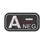 JTG Bloodtype Rubber Patch A Neg SWAT