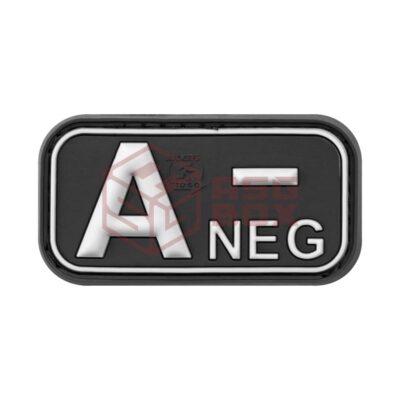 JTG Bloodtype Rubber Patch A Neg SWAT