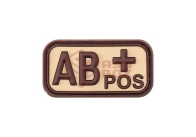 JTG Bloodtype Rubber Patch AB Pos Desert