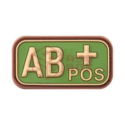 JTG Bloodtype Rubber Patch AB Pos Multicam
