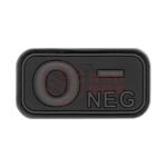 JTG Bloodtype Rubber Patch 0 Neg Blackops