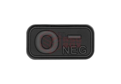 JTG Bloodtype Rubber Patch 0 Neg Blackops