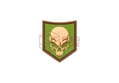 JTG SOF Skull Rubber Patch Green
