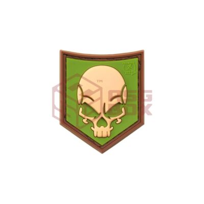 JTG SOF Skull Rubber Patch Green