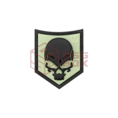 JTG SOF Skull Rubber Patch Glow Back