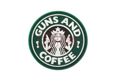 JTG Guns and Coffee Rubber Patch Multicolor