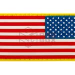JTG US Flag Rubber Patch Reversed Multicolor