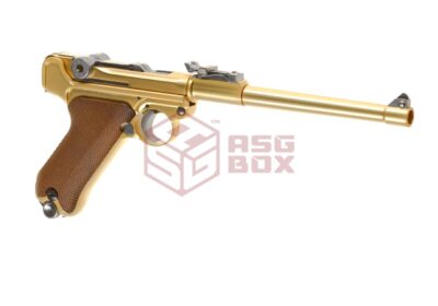 WE P08 8 Inch Full Metal GBB Gold