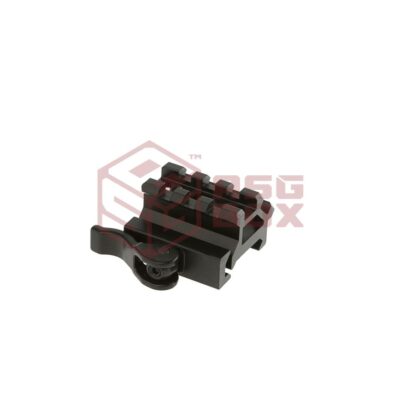 Leapers QD Angle Mount Double Rail 3-Slot Black
