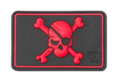JTG Pirate Skull Rubber Patch Blackmedic