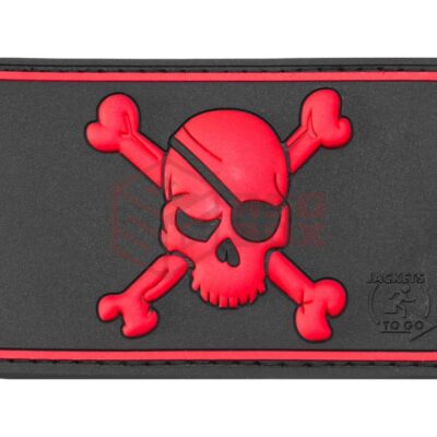 JTG Pirate Skull Rubber Patch Blackmedic