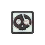 JTG Halloween Pirate Rubber Patch Glow Back