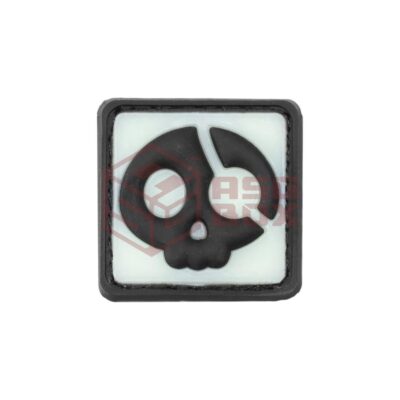 JTG Halloween Pirate Rubber Patch Glow Back