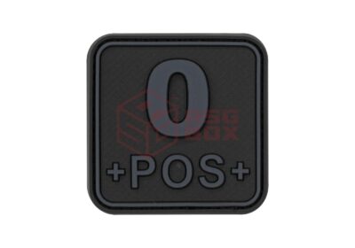 JTG Bloodtype Square Rubber Patch 0 Pos Blackops
