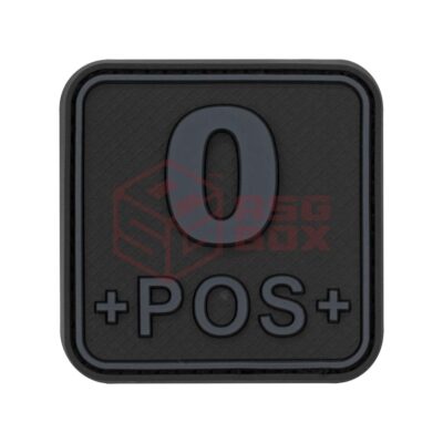 JTG Bloodtype Square Rubber Patch 0 Pos Blackops