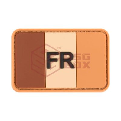 JTG France Flag Rubber Patch Desert