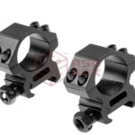 Pirate Arms 25.4mm Low Type Mount Rings Black