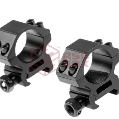 Pirate Arms 25.4mm Low Type Mount Rings Black