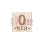 Clawgear 0 Neg Bloodgroup Patch Desert
