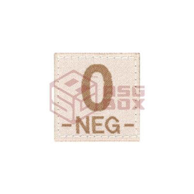 Clawgear 0 Neg Bloodgroup Patch Desert