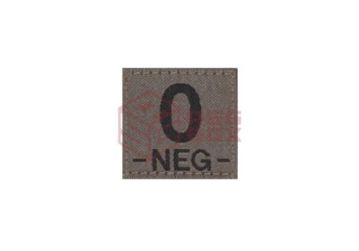 Clawgear 0 Neg Bloodgroup Patch RAL7013
