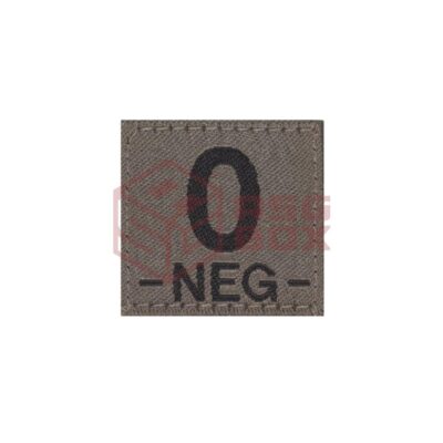 Clawgear 0 Neg Bloodgroup Patch RAL7013