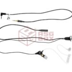 Z-Tactical FBI Style Acoustic Headset Motorola 1-Pin Connector Black