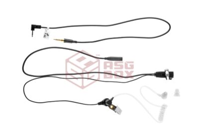 Z-Tactical FBI Style Acoustic Headset Motorola 1-Pin Connector Black