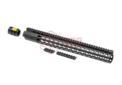 Leapers AR-15 15.3 Inch Super Slim Free Float Handguard Keymod Black