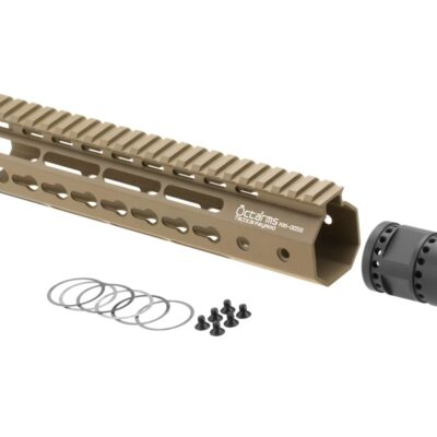 Alternative view of Ares 9 Inch Keymod Handguard Set Desert