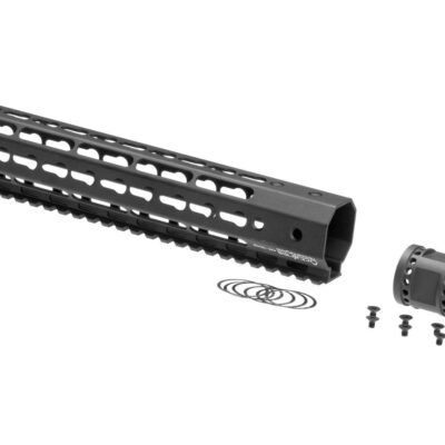 Alternative view of Ares 10 Inch Keymod Handguard Set Black